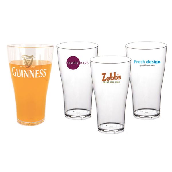 High Durable Acrylic Beer Glasses Food Grade Plastic Pint Beer Glass