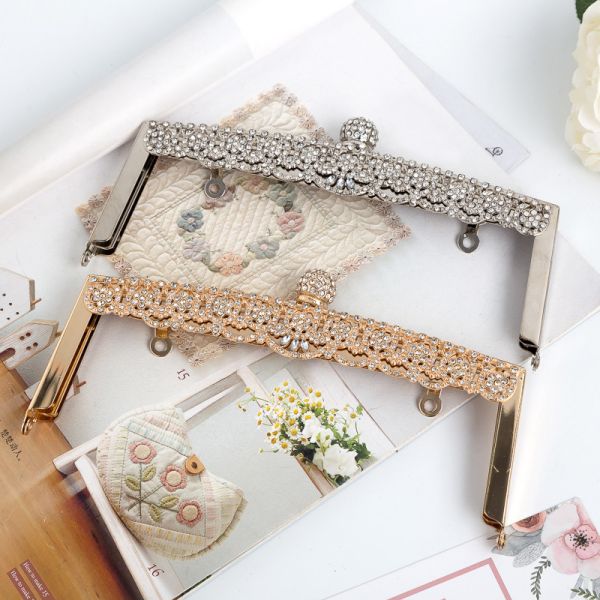 Eco Friendly Stone Ball Closure DIY Handbag Frame 18cmx6.5cm