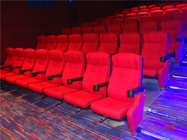 High Back Leather / Fabric VIP Cinema Room Seating Home Theater Chairs Durable