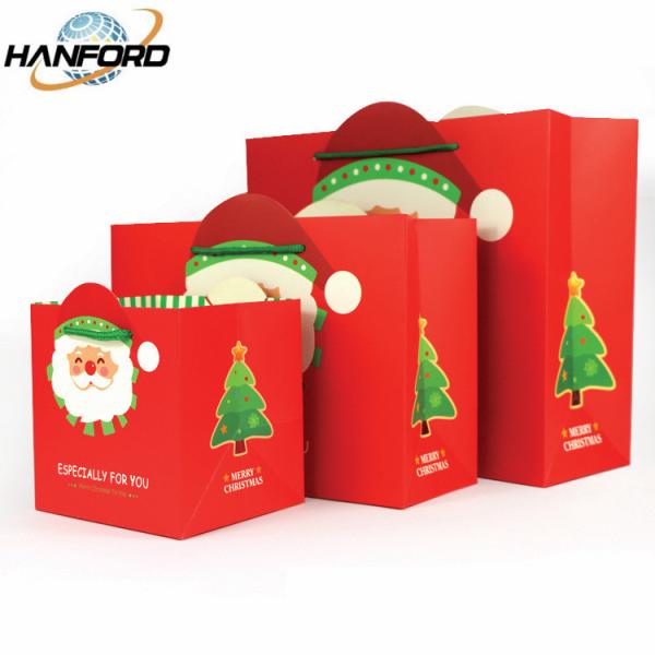 Ultraportable de empacotamento de gravação da caixa de presente amigável do Xmas Eco do bloco liso