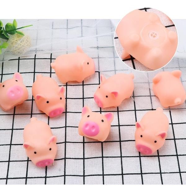14 Years up Age Range BPA Free Vinyl PVC Toy Kid's Squeaky Mini Cute Piggy Fun Ornament Essential Accessory for All Ages