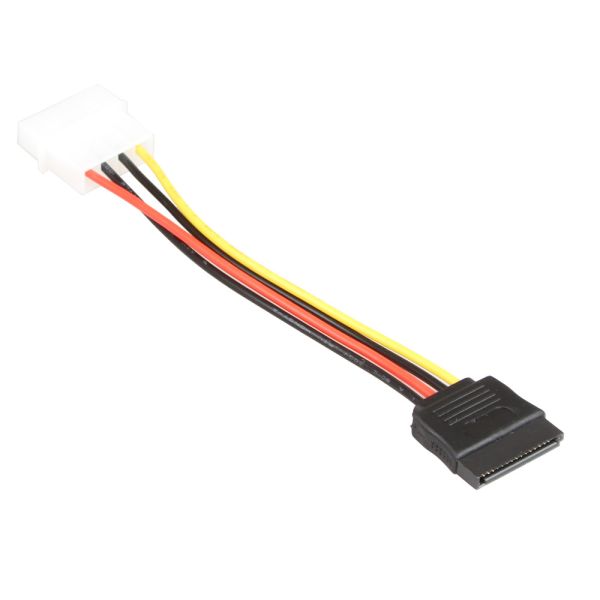 Male Female Y SATA Hard Drive Cable Splitter Molex 4 Pin Durable