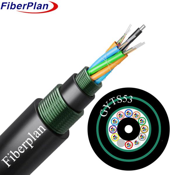 GYTA53 Cabos blindados de fibra óptica para exterior com fio de aço