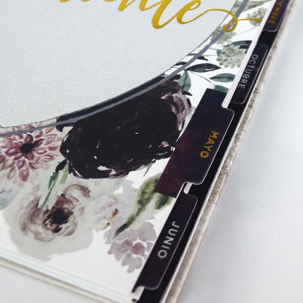 CMYK A5 Hardcover Notebook Printing Gold Spiral Weekly Daily Planner 80 Sheets