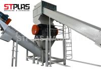 Plástico da garrafa de leite do HDPE que lava reciclando a máquina com triturador e secador