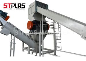 Plastique de bouteille à lait de HDPE lavant réutilisant la machine avec le