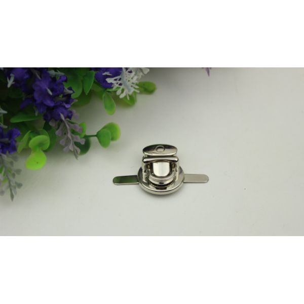 Gold lock metal bag buckle button zinc alloy push lock for bags