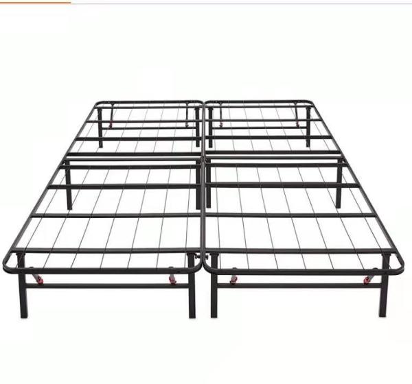 Customized Logo Heavy Duty Full Size Metal Mesh Frame Bed for School or Hotel Needs
