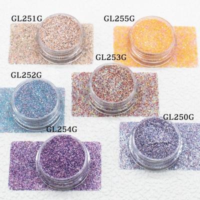 Extra Fine Polyester Mixed Glitter Nails Hexagonal Powder Christmas Decoration In Bulk
