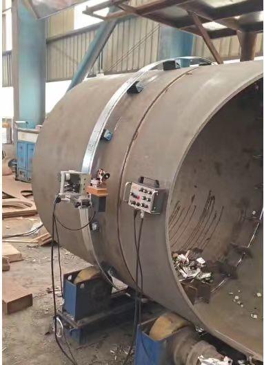 MIG / MAG Orbital Welding Tractor 150-3000mm Big OD Pipe Auto Welding