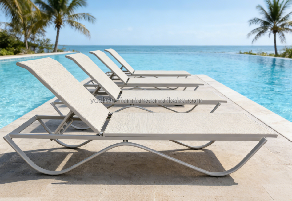 Yoshen Adjustable Poolside Lounge Chair Customized for Resort Hotels