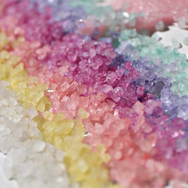 Organic Vegan Pink Sea Salt Bag , Relaxing Healing Detox Spa Crystal Soak Bath Salt