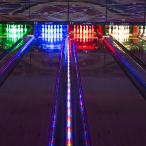 Embroidered Bowling Lane Machine String Pin Bowling Machines Customizable