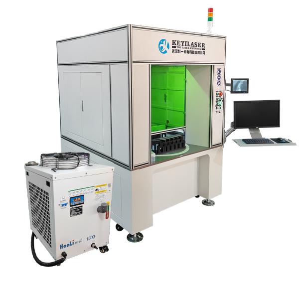 KEYILASER 1500W 2000W Plataforma de aço inoxidável de alumínio Máquina automática de soldagem a laser Soldadora a laser de fibra fechada