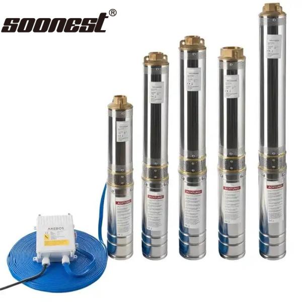 Submersible Solar Panel Pump 200W Dc 48V Solar Wat Kit Deep Well Solar Water Pump With Solar Panel Solar Pumps For Swimming Pool
