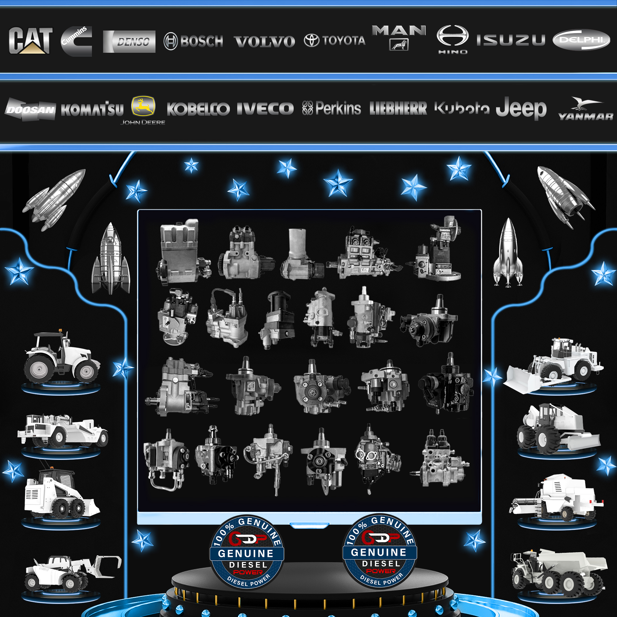 Насос для впрыска топлива 0445025618 5338665 Насос для впрыска топлива Common Rail 0445025618 Для двигателя QSL9.3 QSL93