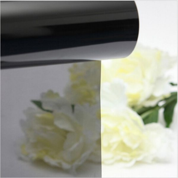Black / Tinted Construction Window Film For Commercial Building Glass Protection Waterproof