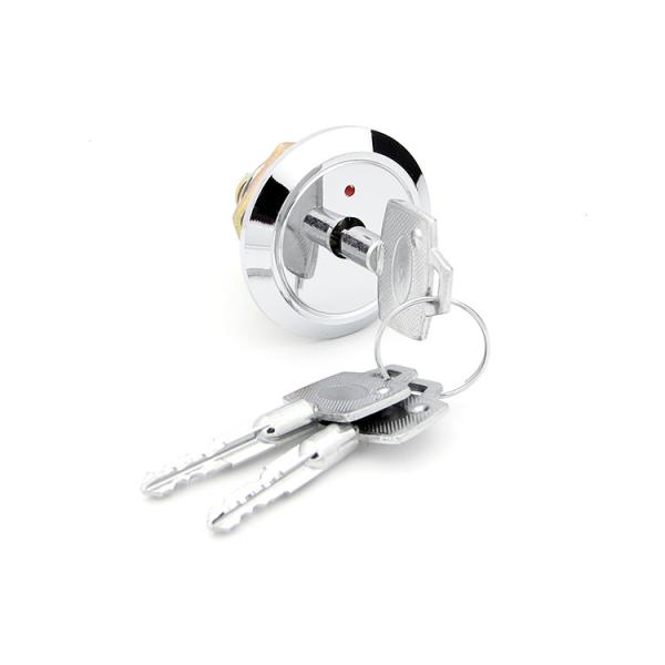 90 Degree Turn Cross Key Door Lock Brass Cylinder Pin Tumbler Chrome Plated