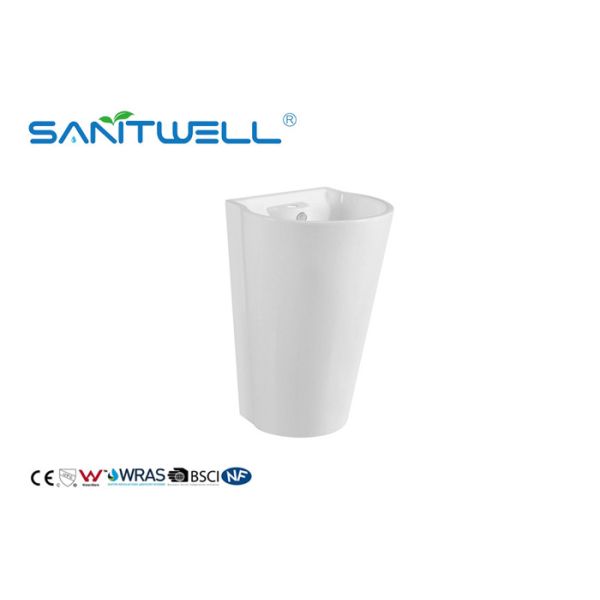 High Quality Durable Ceramic Chaozhou Toilet Wash Basin With Pedestal Size 465 *