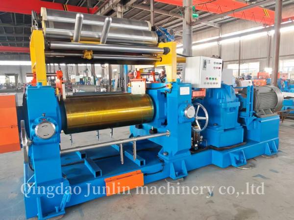 Mezcladora abierta de caucho automática de 18 pulgadas con mezclador de stock XK-450, 55kw