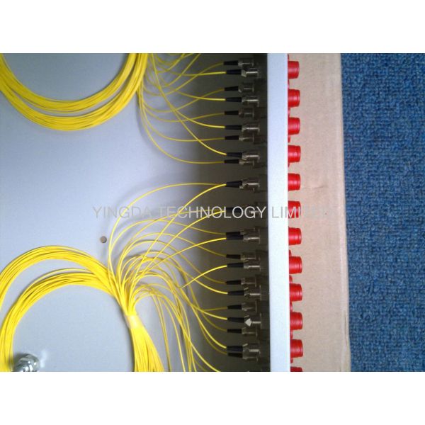 ST металла FC пульта временных соединительных кабелей шкафа 2U, пульт временных соединительных кабелей оптического волокна 48 портов 19