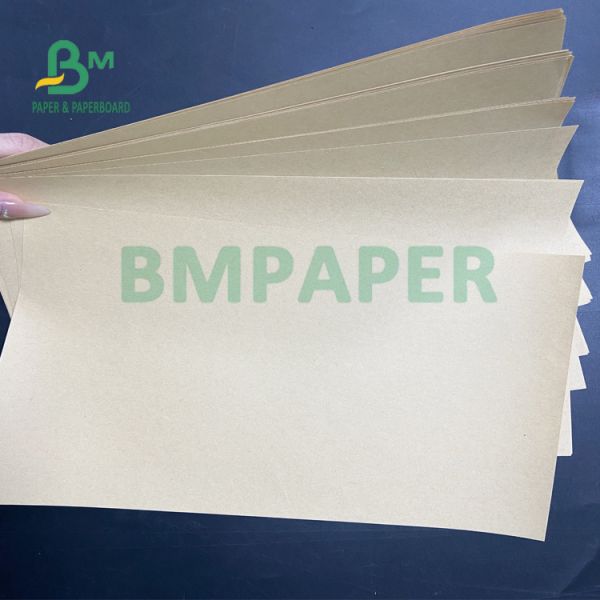 50gsm - 70gsm High Strength Brown Food Grade Kraft Paper for Greaseproof paper 50 gm - 70 gm Papel Kraft de alta resistencia marrón de grado alimenticio para papel resistente a la grasa