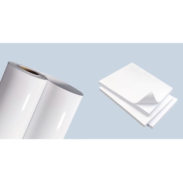 Waterproof White Blank 80mic Glossy PET Self-adhesive Label Sticker