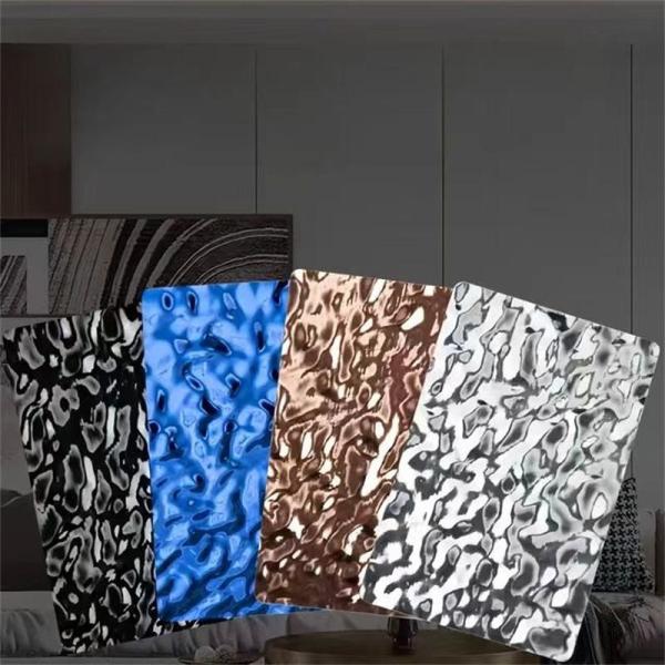 PVC Wall Panel with Interior Water Ripple Carbon Crystal Design Bamboo Wood Fiber Bamboo Charcoal Board Soundproof Fireproof