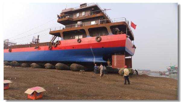250T/M Marine Salvage Airbags Ship Launching e bolsa a ar de levantamento