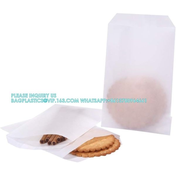 Self Adhesive Candy Cookie Bags, Sticker, Treat Bag Popcorn Party Favor Bag Lunch Bag Envelopes Merchandise Bags