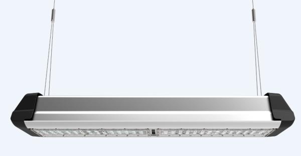 Die Casting Aluminum Led Linear High Bay Fixures Dimmable High Power Luminaire