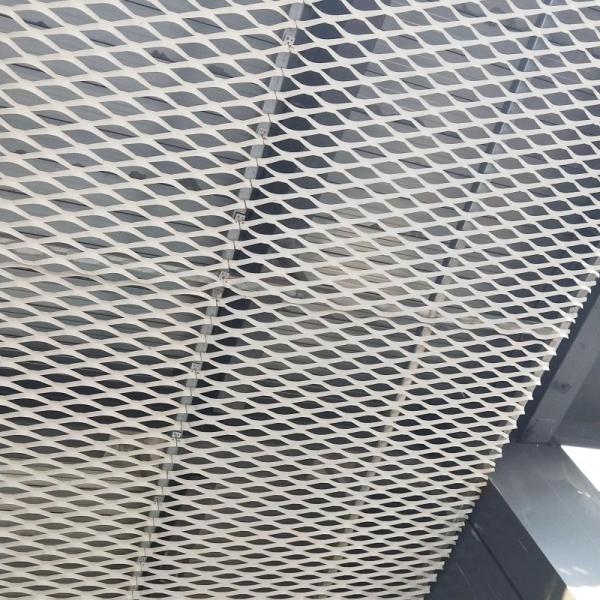 Facade Cladding PVDF Expanded Aluminum Mesh For Curtain Wall
