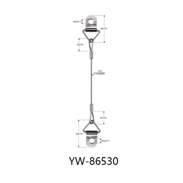 Одиночный тип веревочка кольца ноги провода стали для изображения вися YW86530