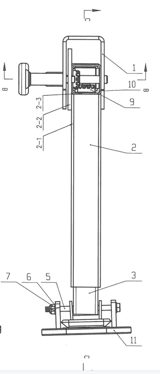 Бортовой трейлер туриста Джек обязанности света руки стоит 750kg