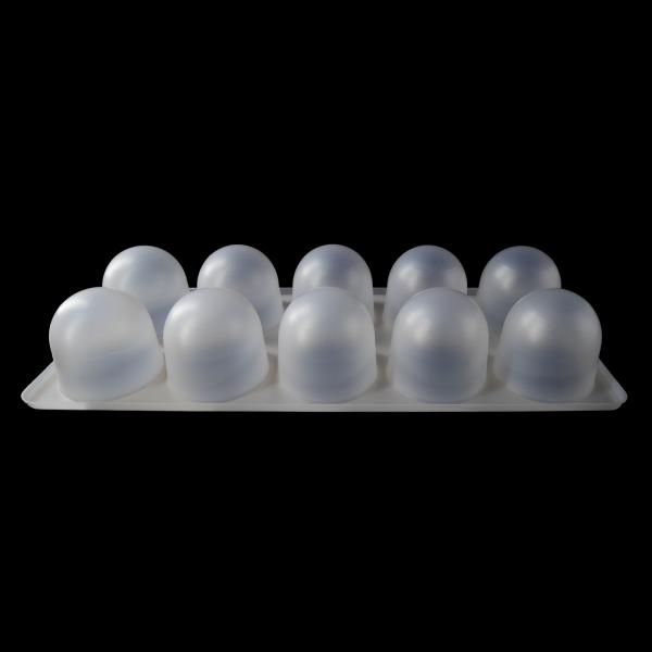 12 Cell Anti Freeze PP Blister Tray For Spherical Pastries Custom Lightweight Food Packaging