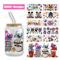 Customizado 16Oz 20Oz 24Oz 25Oz Halloween Natal UV DTF Cup Wrap Transferências Para Copo de Vidro