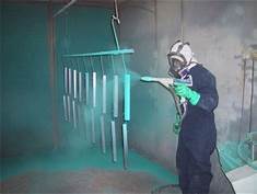 Office Furniture Thermoset Powder Coating RAL 1016 Color 50mm Coating Thickness