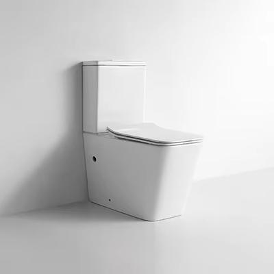 Rimless Toilet Wholesale Price Sanitary Ware New Design two Pieces Toilets for European Market