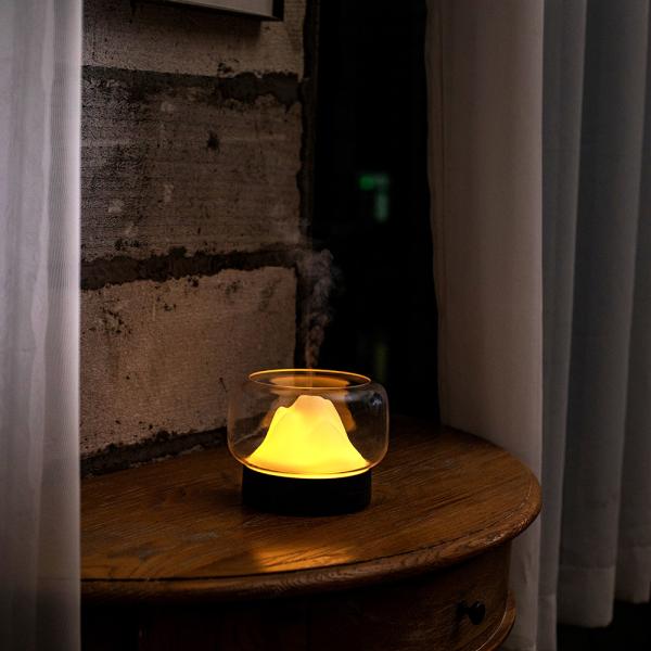 7 Color Changing LED Light Aromatherapy Essential Oil Diffuser air ultrasonic humidifier Light Wood color GXZ-X907