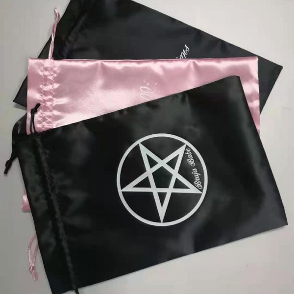 Manufacturers Supply Manufacturers Satin Bag Satin Bag Drawstring Jewelry Bag Jewelry Gift Bag Silk Dust Bag LOGO Printing