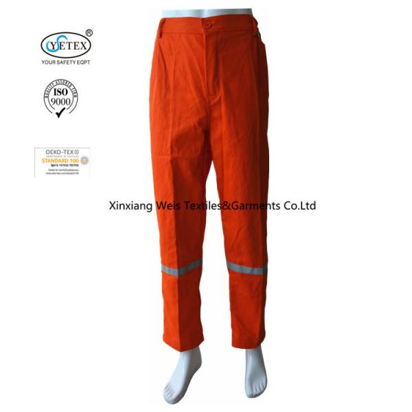 Orange 100 Cotton EN14116 EN11612 Fire Retardant Suit