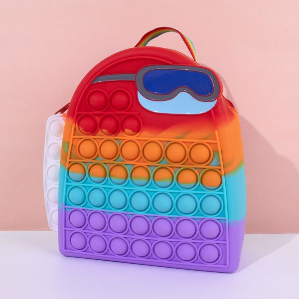 Динозавр мягкий силиконовый карандаш для канцелярских и косметических товаров рюкзак Силиконовый школьный рюкзак