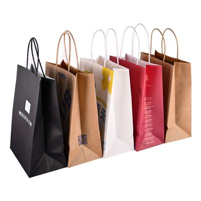 Lightweight Reusable Paper Take Out Bags Takeaway Delivery Bags Eco Friendly Lifestyle