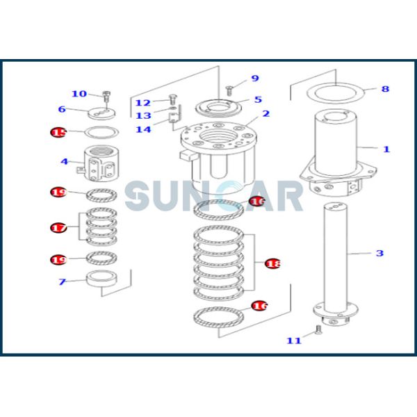 Seal Kit For Swivel Joint 20G-30-K2111 20G30K2111 For KOMATSU PW150ES-6K