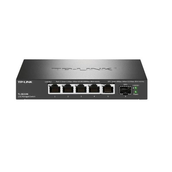 10 Gigabits Enclosure Box PC Device 2.5G Cloud Management Switch TL-SE2106 with 5 Ports