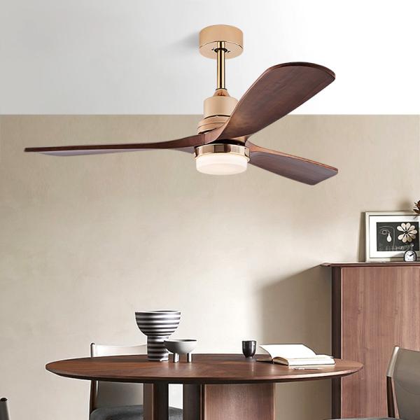 Wholesale factory Solid Wood Leaf Ceiling Fan Remote Control Ceiling Fan With Light