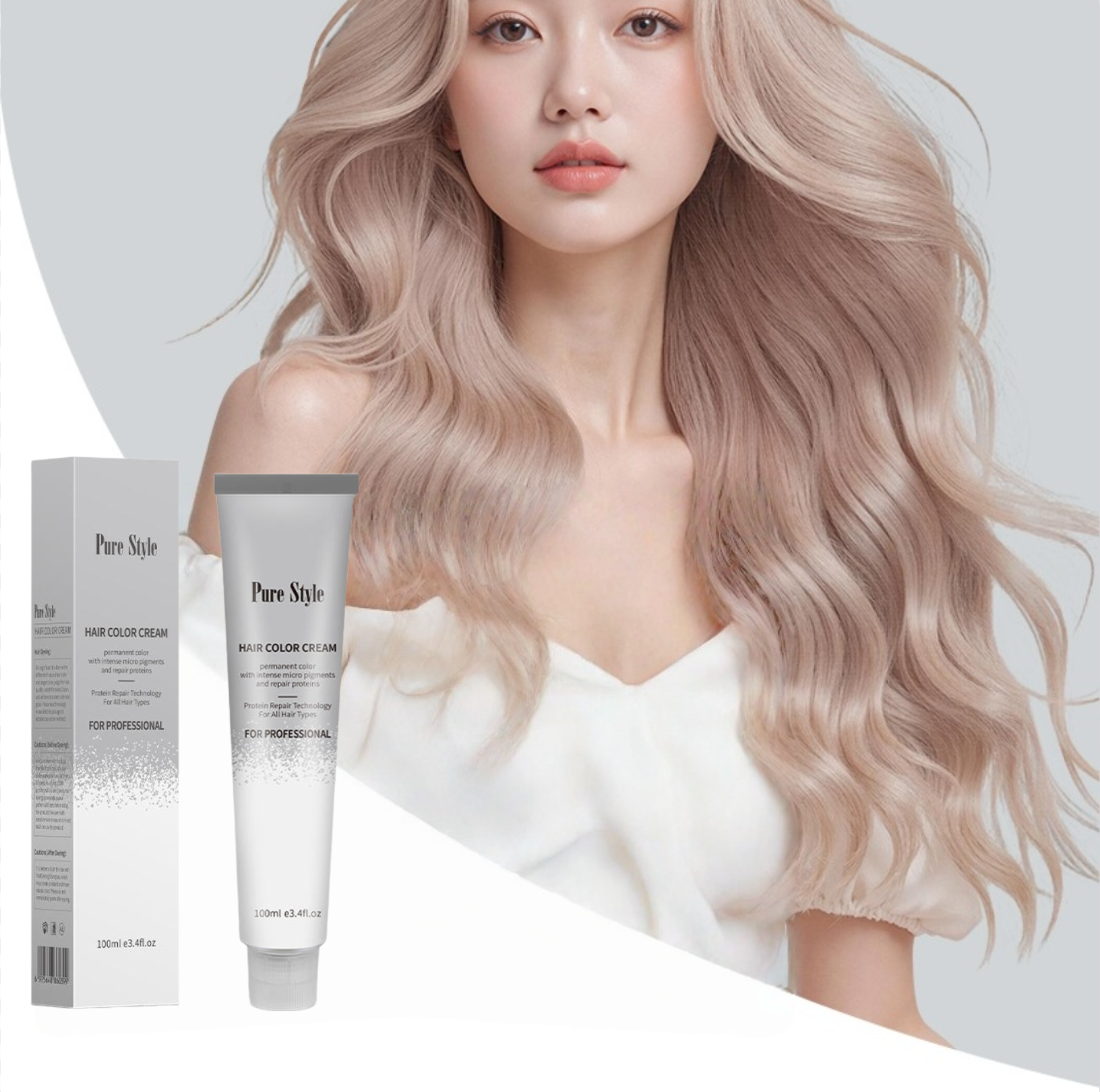 Professional Permanent Salon Color Cream Hair Dye OEM Cosmetic Grade Hair Dye Factory Supply