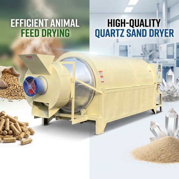 SUNO Agricultural Mini Rotary Drum Dryer For Animal Feed Quartz Sand