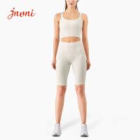 High Waist 210 gsm Ribbed Yoga Activewear Sets Workout Shorts Gym Fitness Set