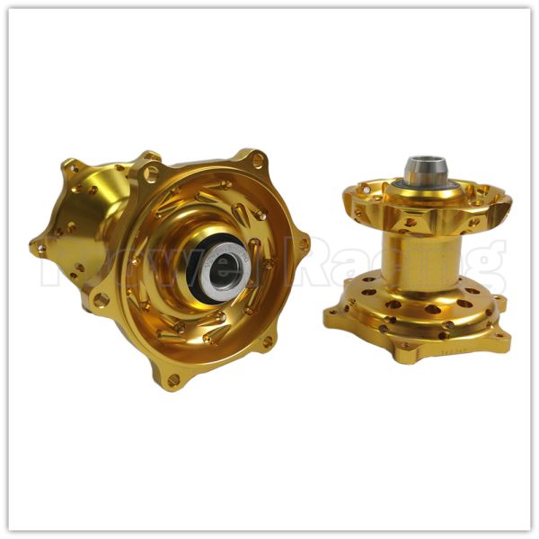 Orange Lightweight CNC Billet Motorcycle Wheel Hubs for Suzuki RMZ50 450 Replace/Repair